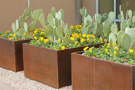 cor-ten steel box|corten steel planter boxes.